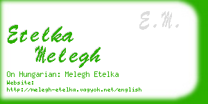 etelka melegh business card